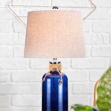 Azure 23.5" Glass Bottle LED Table Lamp - JONATHAN Y